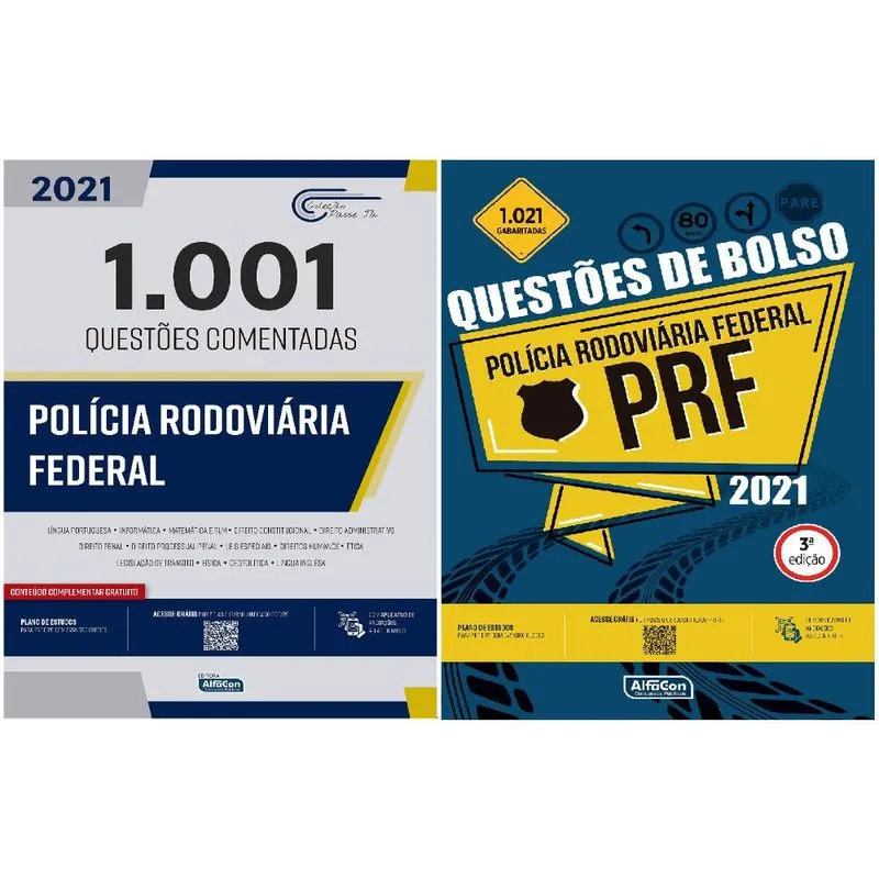 Kit 3: Livros Polícia Rodoviária Federal (PRF) - Questões