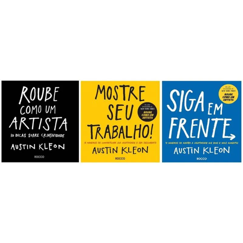 Kit Roube Como Um Artista + Mostre o Seu Trabalho + Siga em Frente