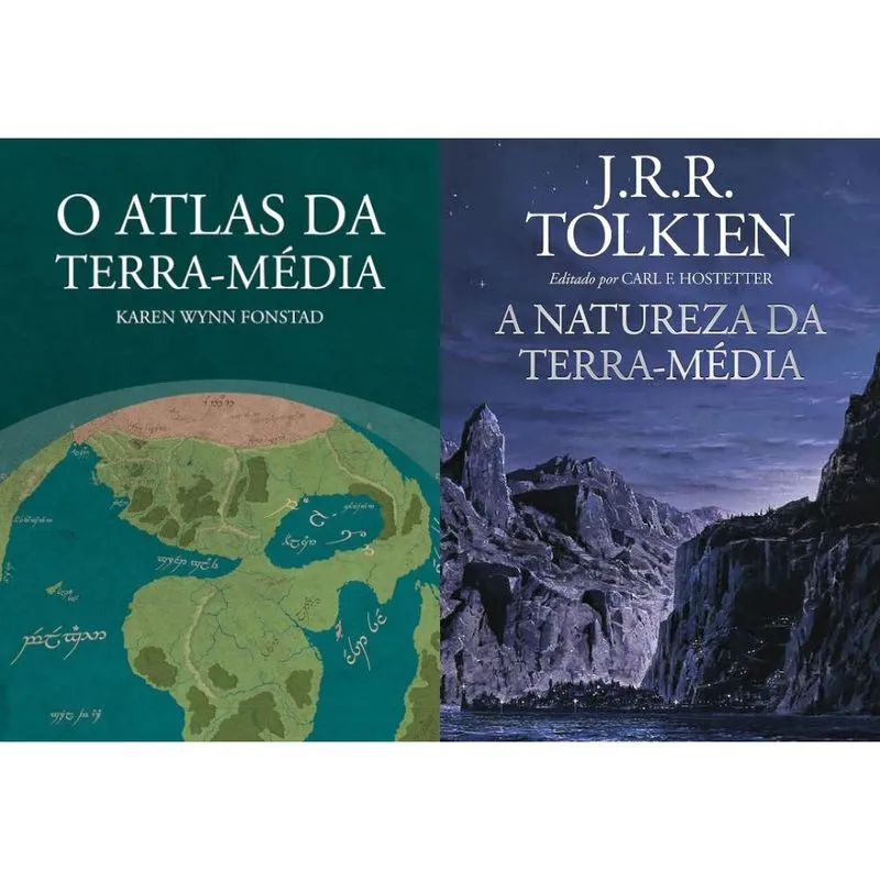 Atlas da terra media A natureza da terra media kit 2 volumes