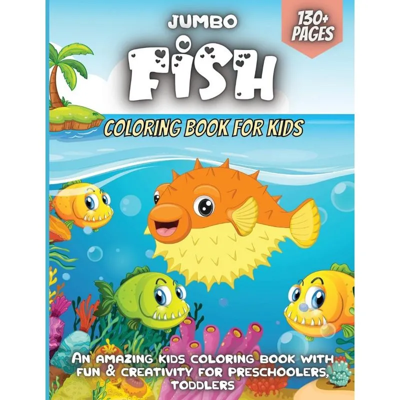 Jumbo Fish Coloring Book For Kids