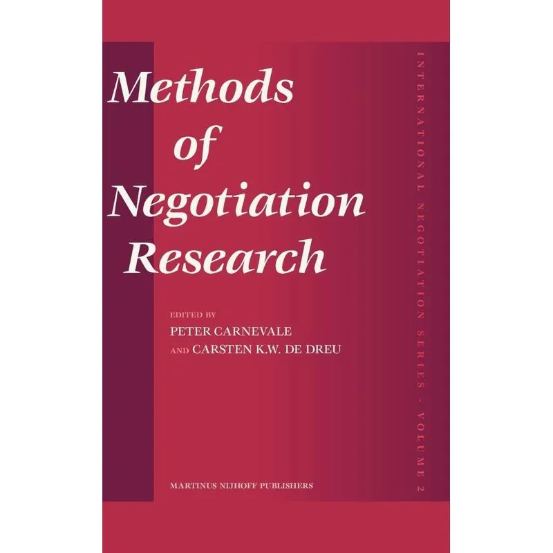 Methods of Negotiation Research