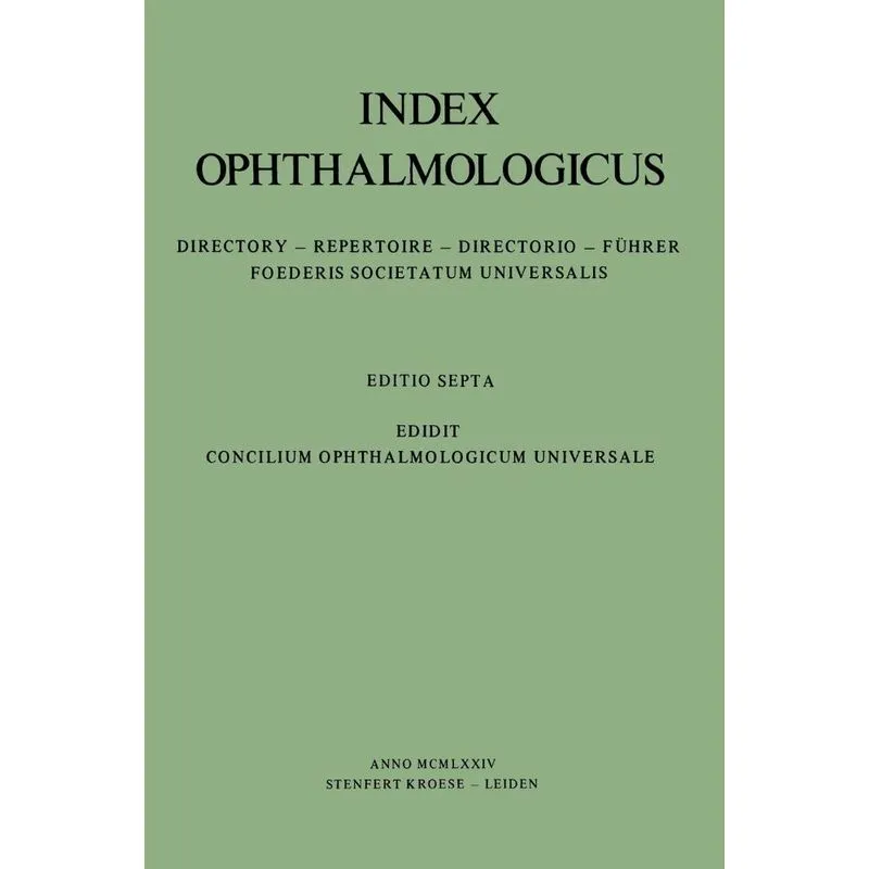 Index Ophthalmologicus