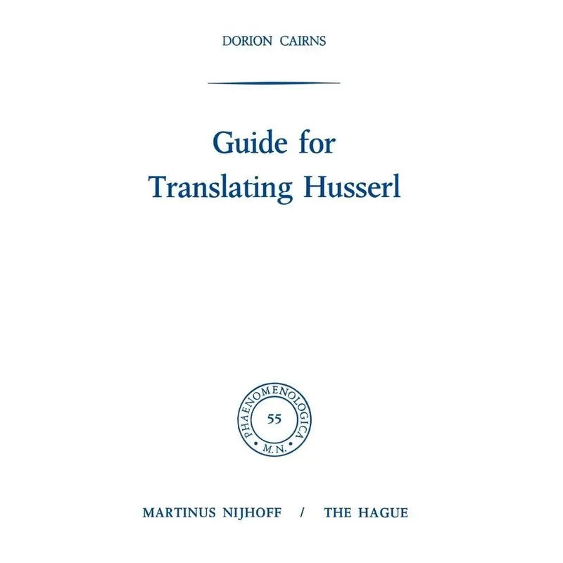 Guide for Translating Husserl