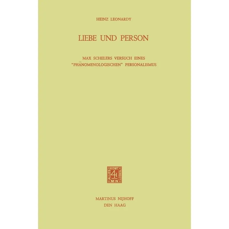 Liebe und Person