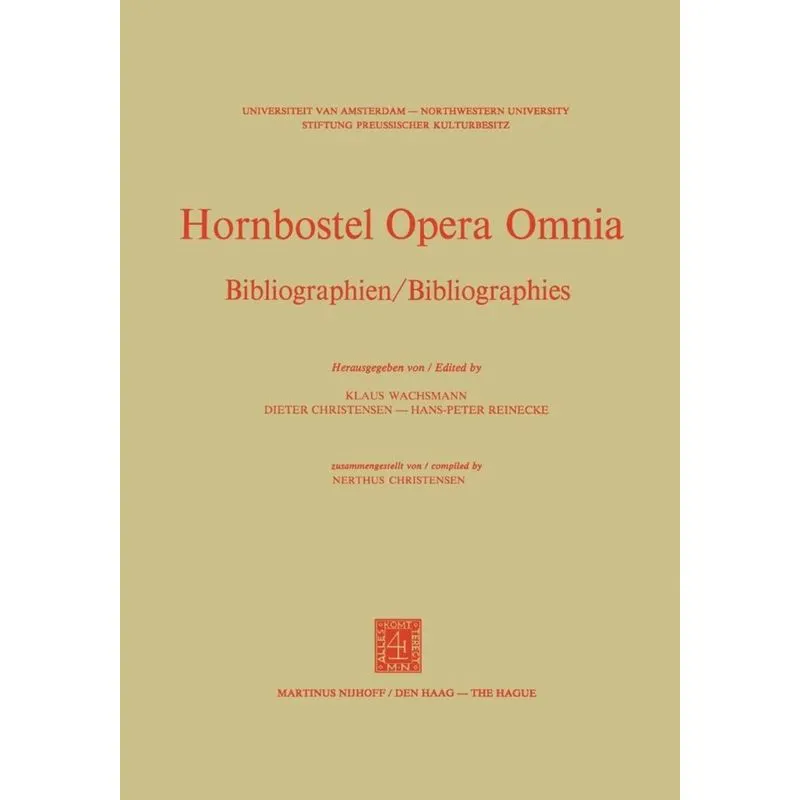 Hornbostel Opera Omnia