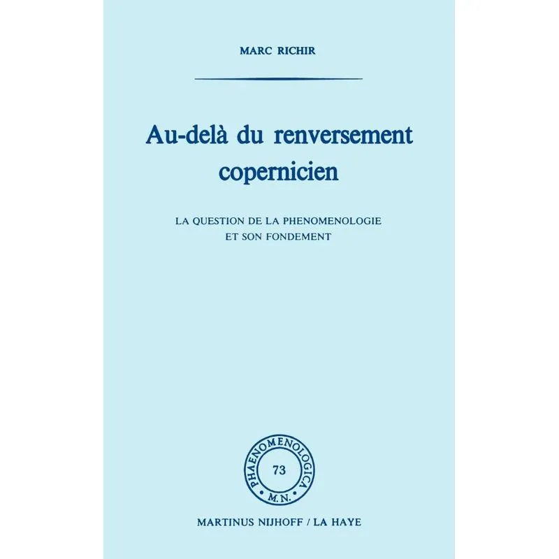 Au-delà du renversement Copernicien