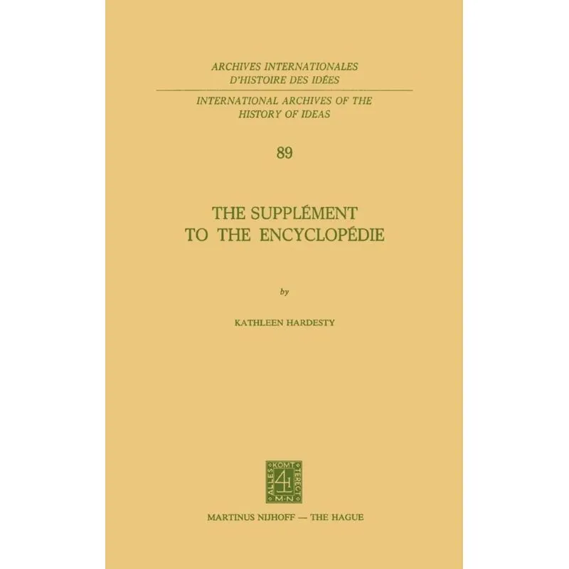 The Supplément to the Encyclopédie