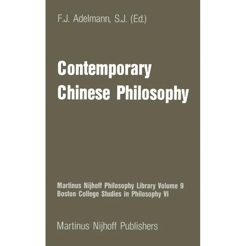 Contemporary Chinese Philosophy