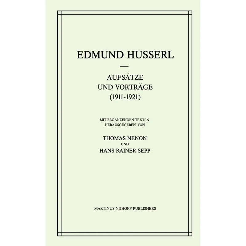 Aufsätze und Vorträge (1911-1921)
