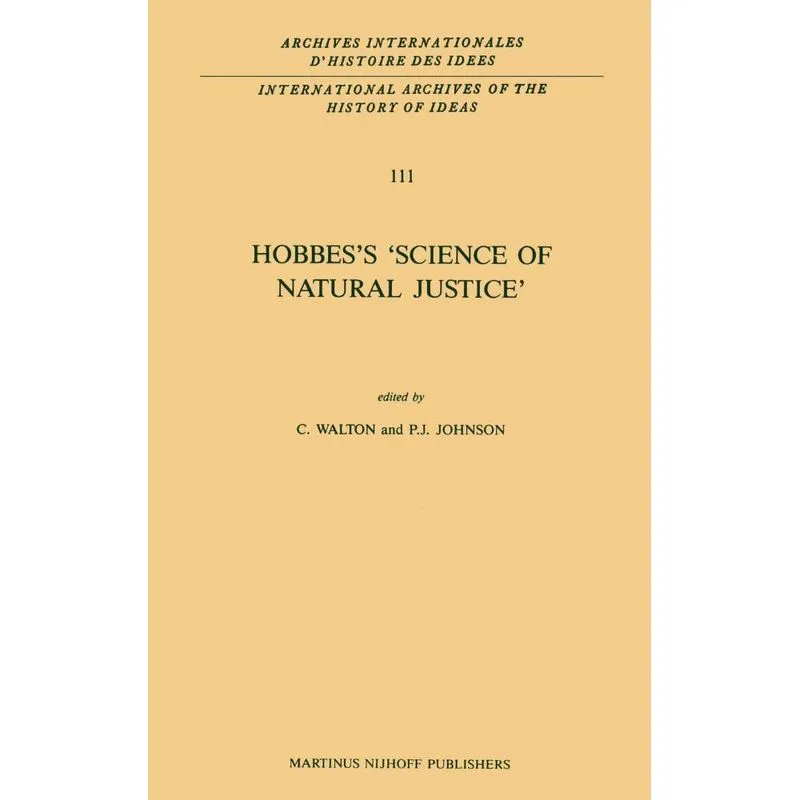 Hobbess Science of Natural Justice