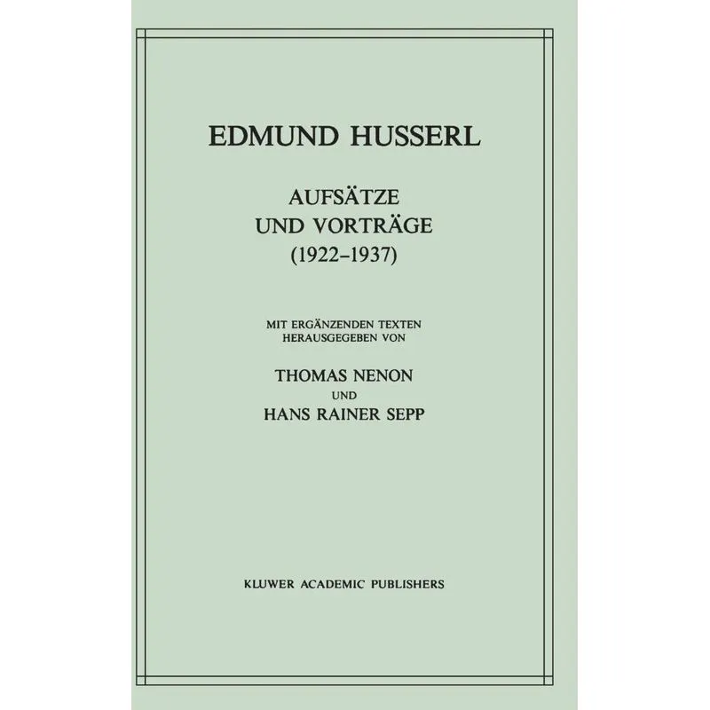 Aufsätze und Vorträge (1922-1937)