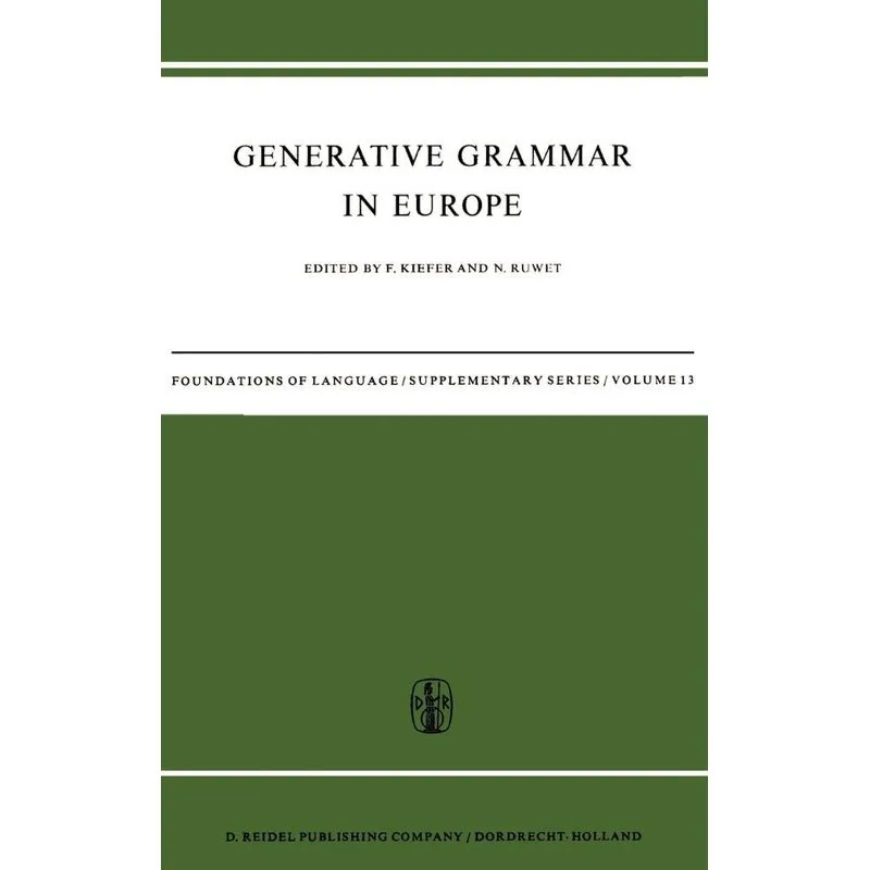 Generative Grammar in Europe