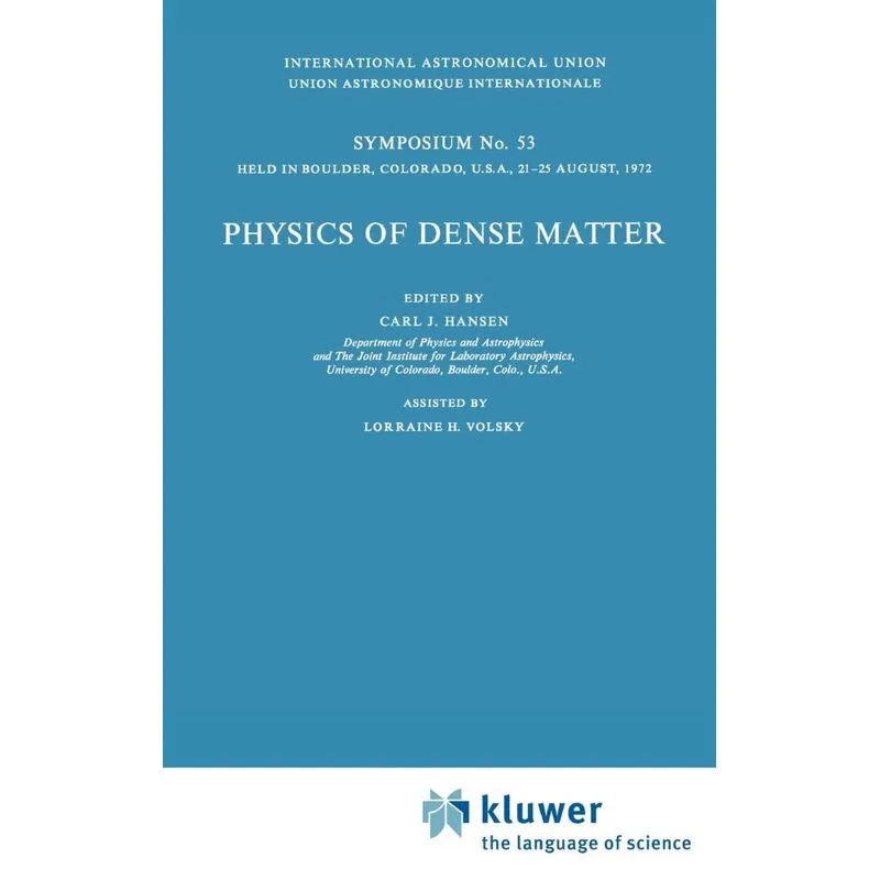 Physics of Dense Matter