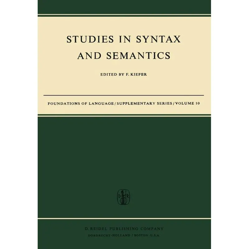Studies in Syntax and Semantics