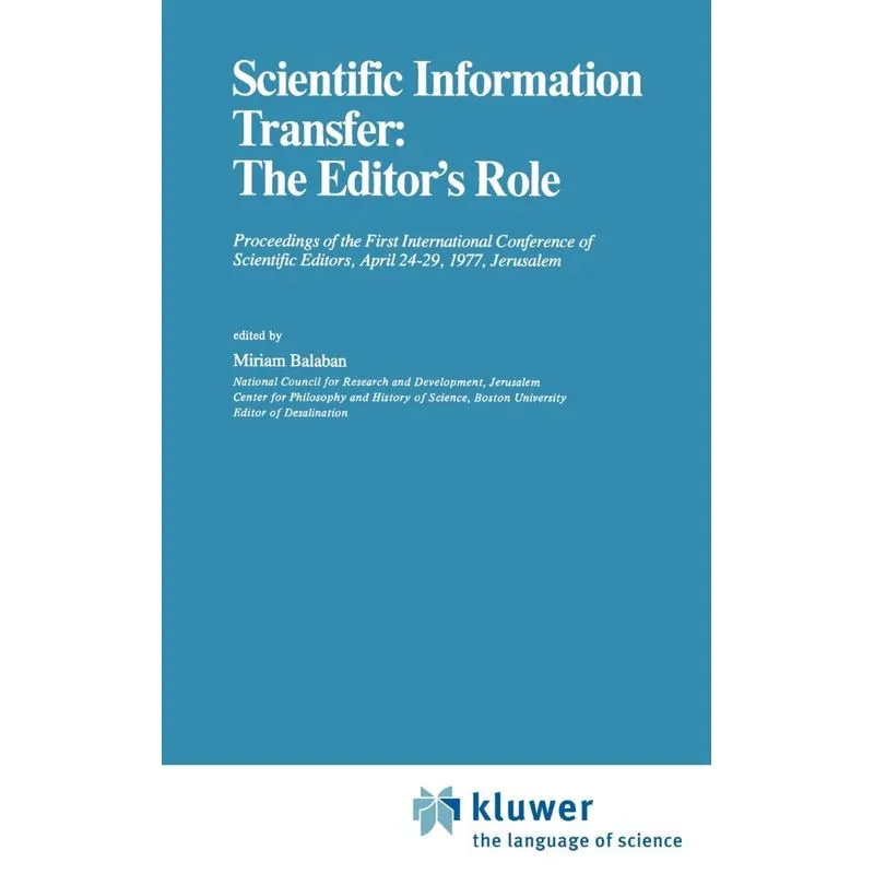 Scientific Information Transfer
