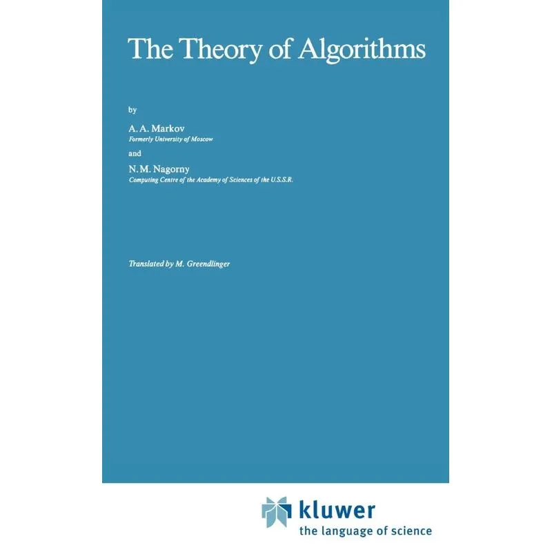 The Theory of Algorithms