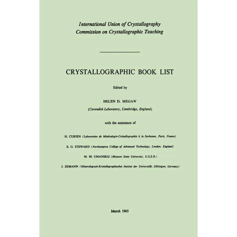 Crystallographic Book List