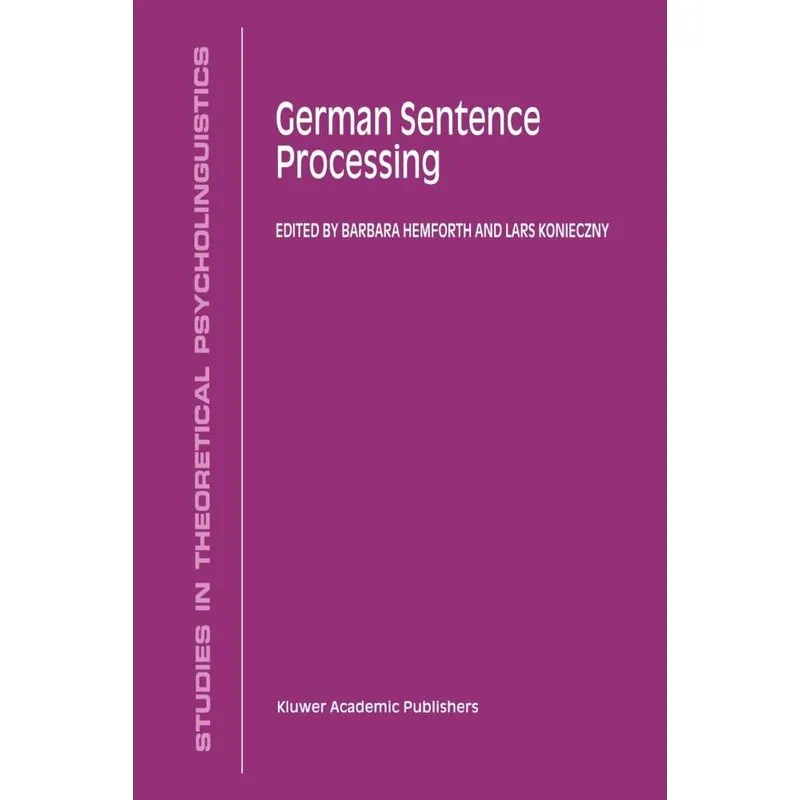 German Sentence Processing