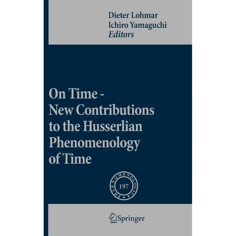 On Time - New Contributions to the Husserlian Phenomenology