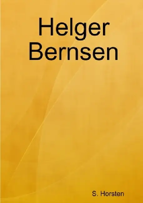Helger Bernsen Paperback