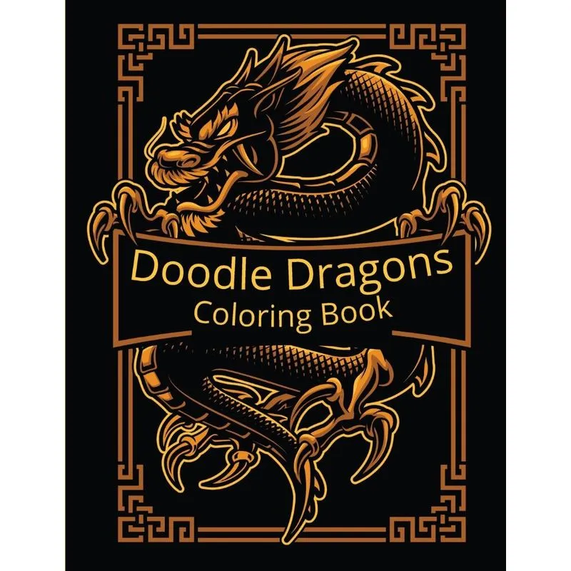 Doodle Dragons Coloring Book