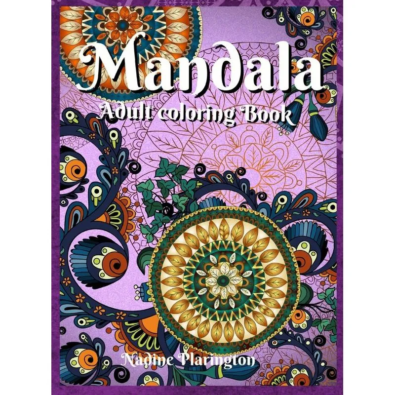 Adult coloring book mandala