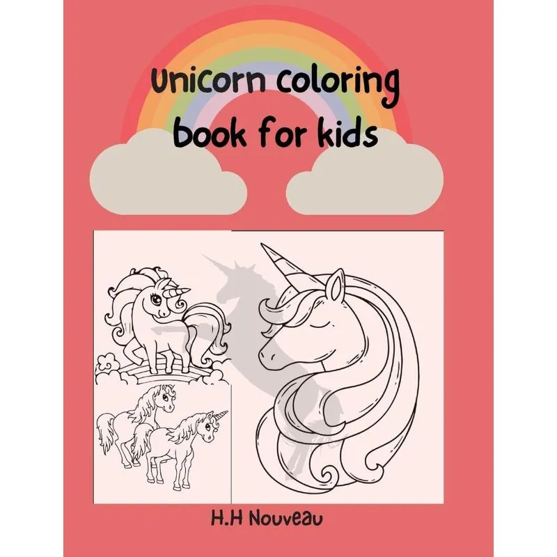 Unicorn coloring book for kids