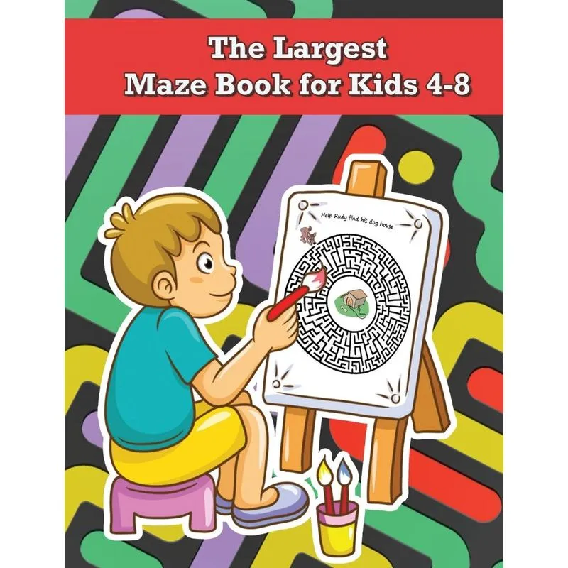 The Largest Maze Book for Kids 4-8