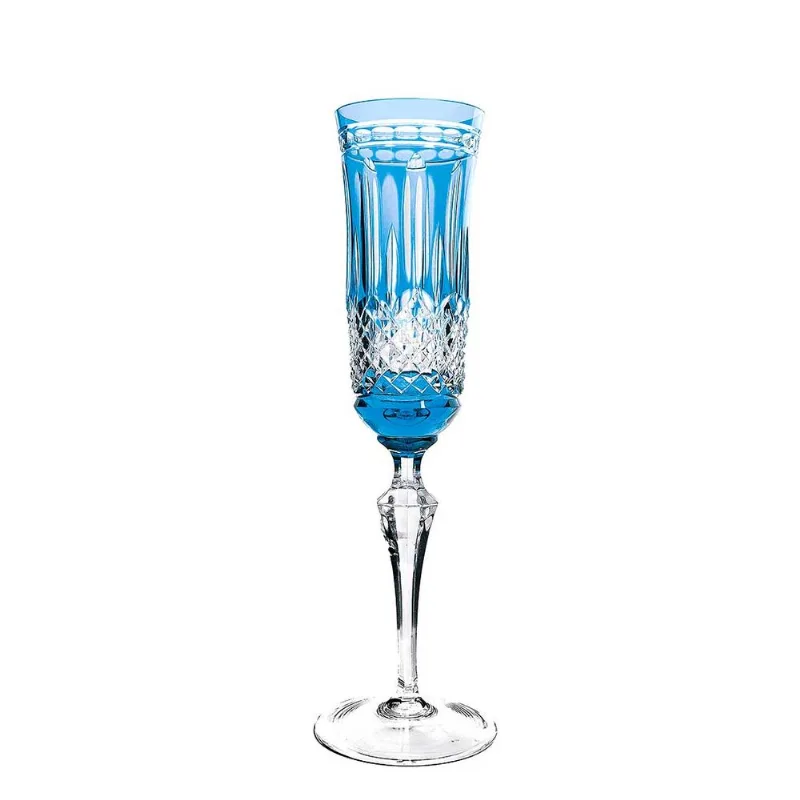 Taça de Cristal Strauss Champagne - 240 ml - Paris Azul Claro