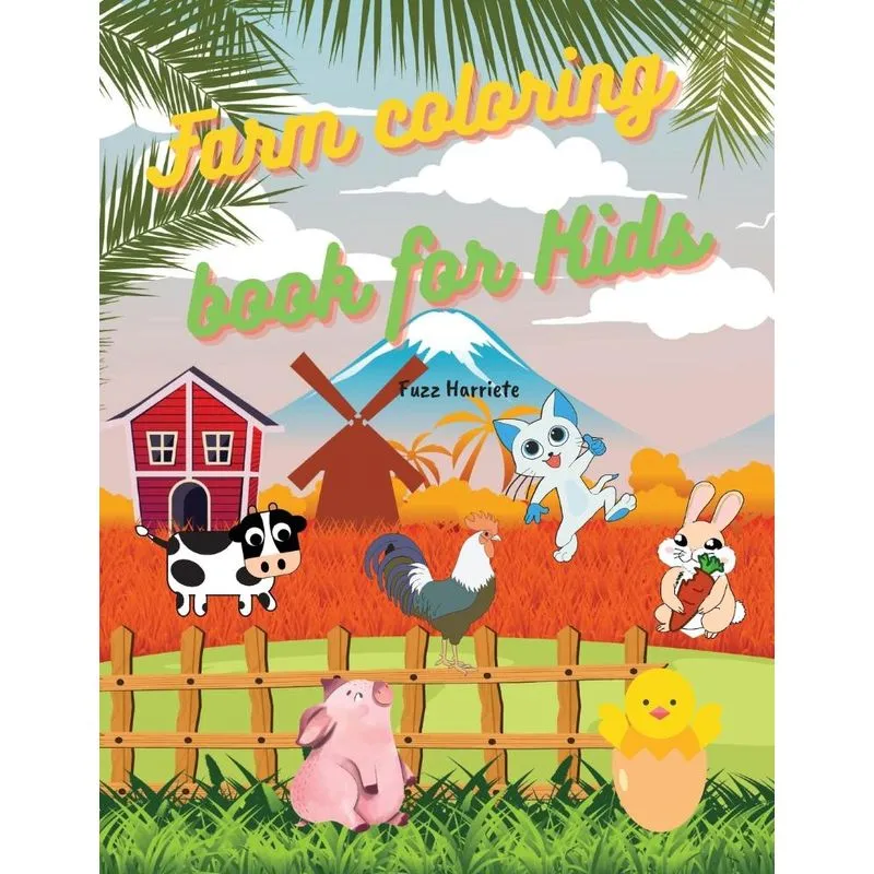 Farm coloring book for Kids