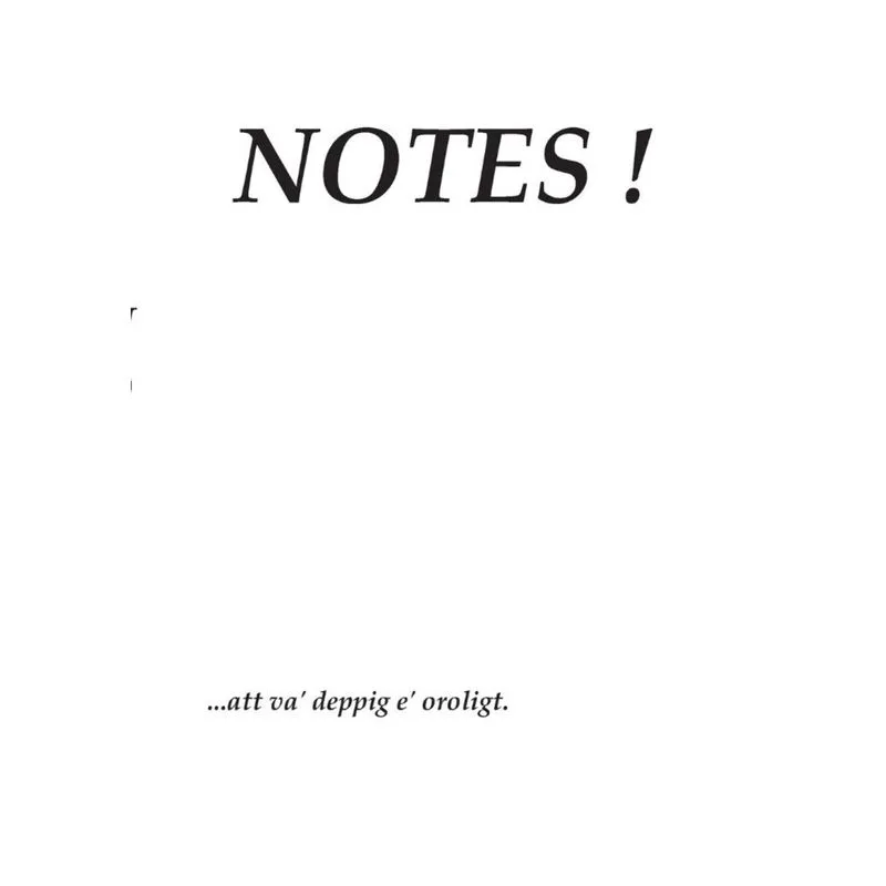 NOTES !