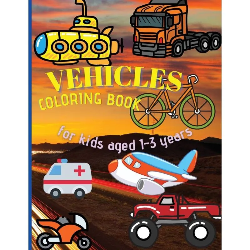 Vehicles Coloring Book