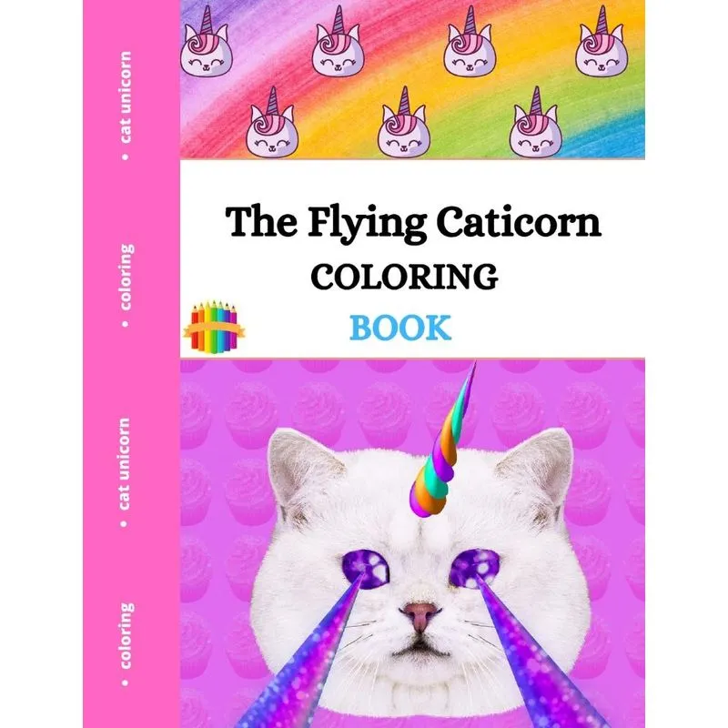 The Flying Caticorn Coloring Book