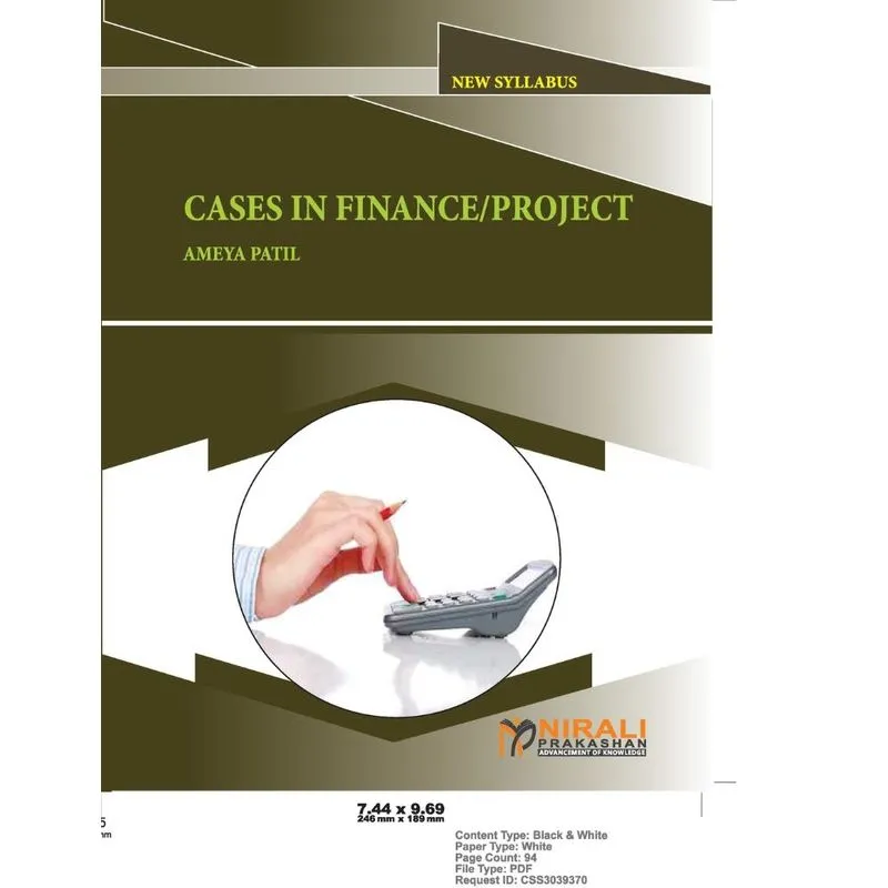 CASES IN FINANCE / PROJECT