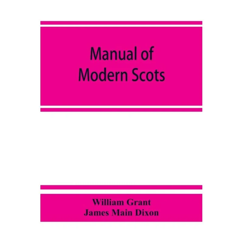 Manual of modern Scots