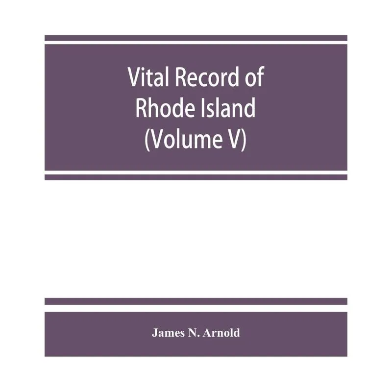 Vital record of Rhode Island
