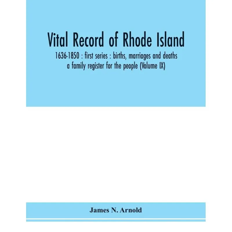 Vital record of Rhode Island