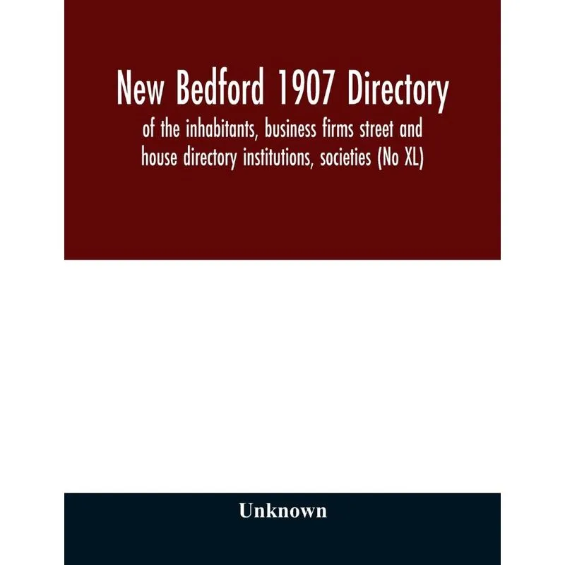 New Bedford 1907 directory