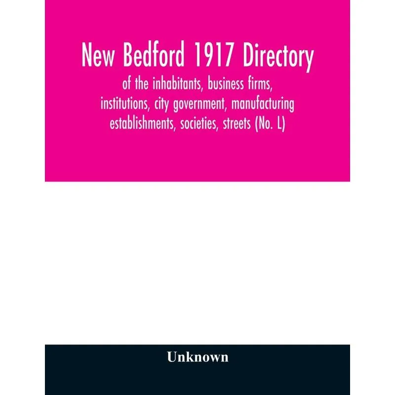 New Bedford 1917 directory