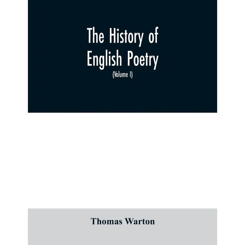 The history of English poetry