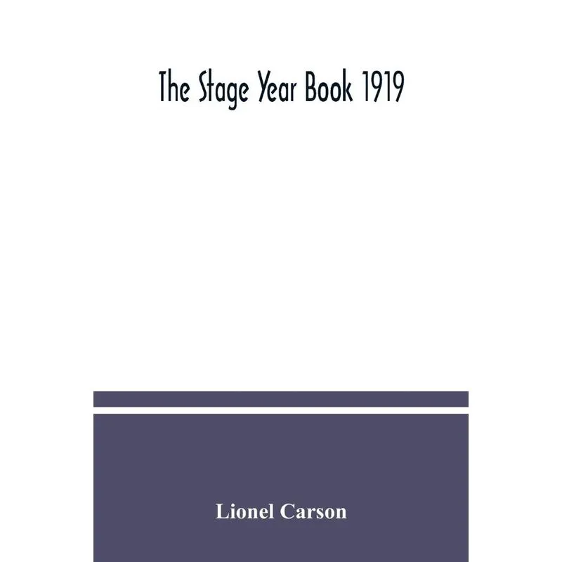 The Stage year book 1919