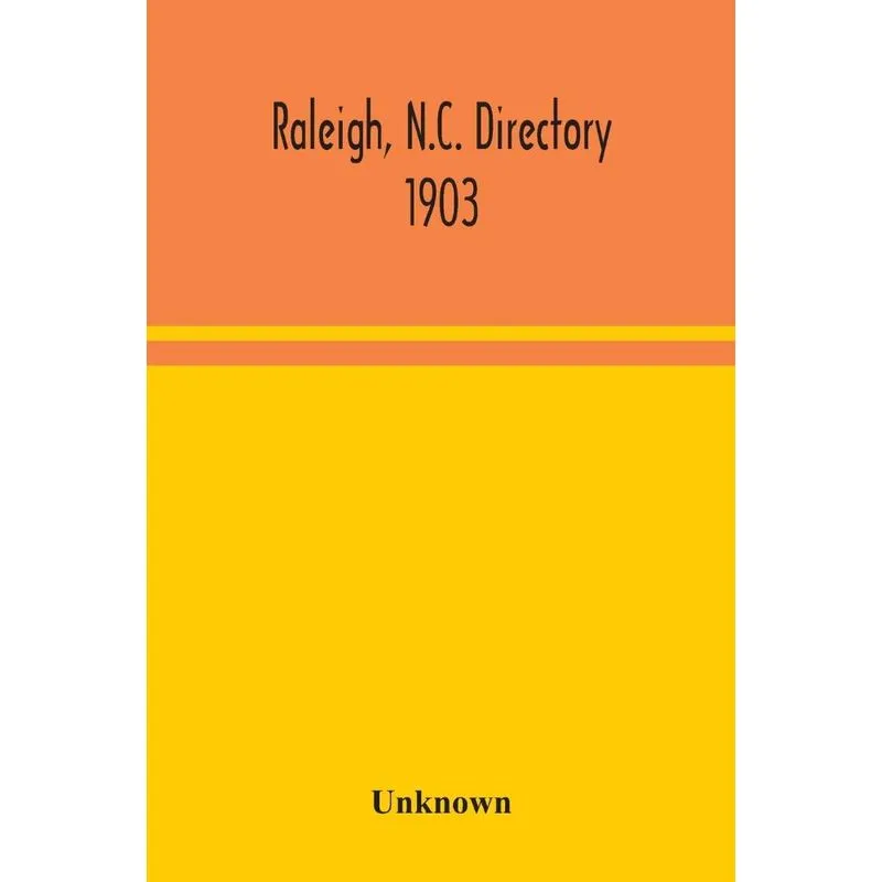 Raleigh, N.C. directory 1903