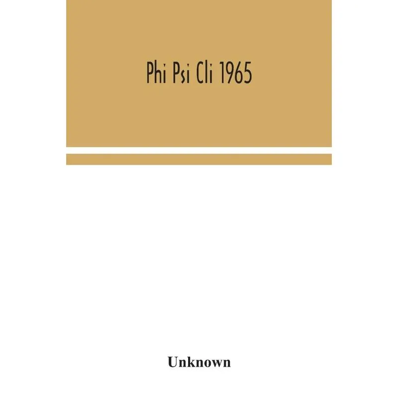 Phi Psi Cli 1965