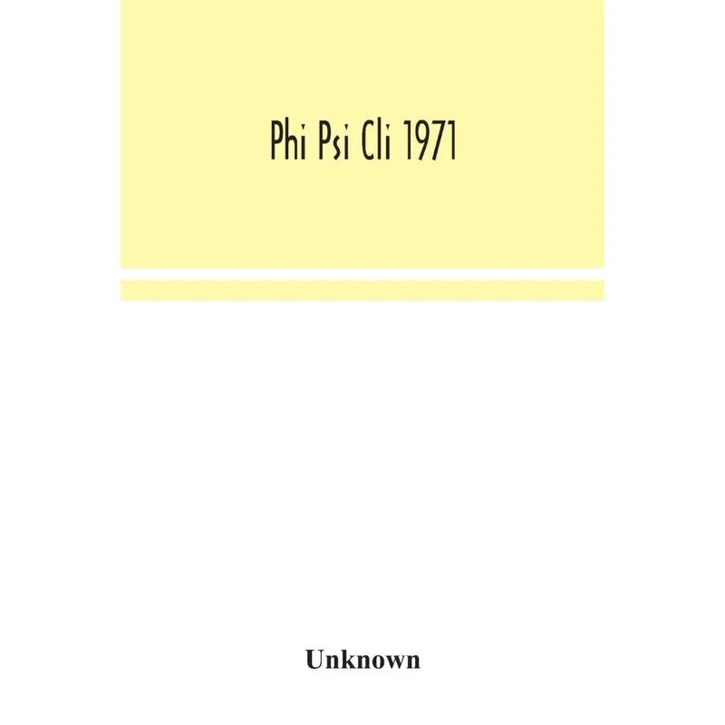 Phi Psi Cli 1971