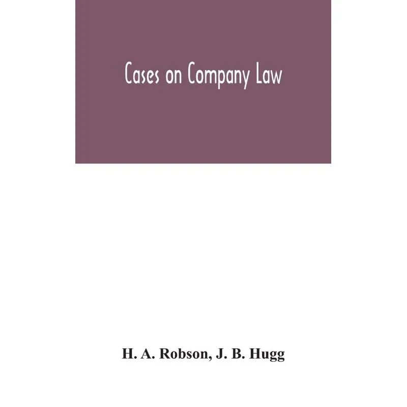 Cases on Company Law