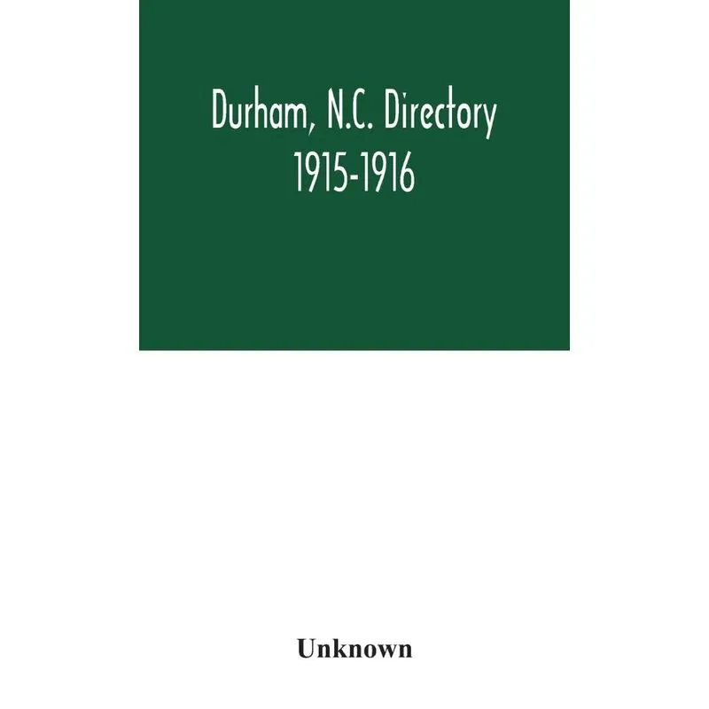 Durham, N.C. directory 1915-1916