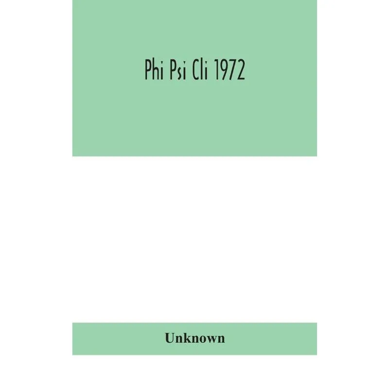 Phi Psi Cli 1972