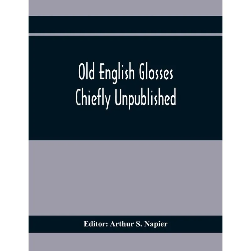 Old English Glosses
