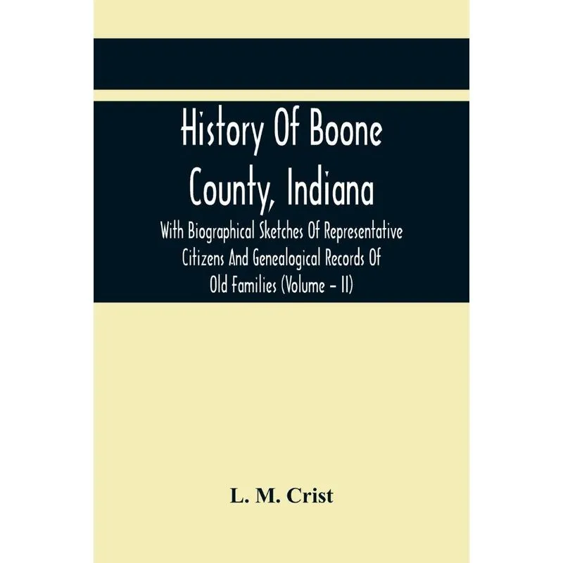 History Of Boone County, Indiana