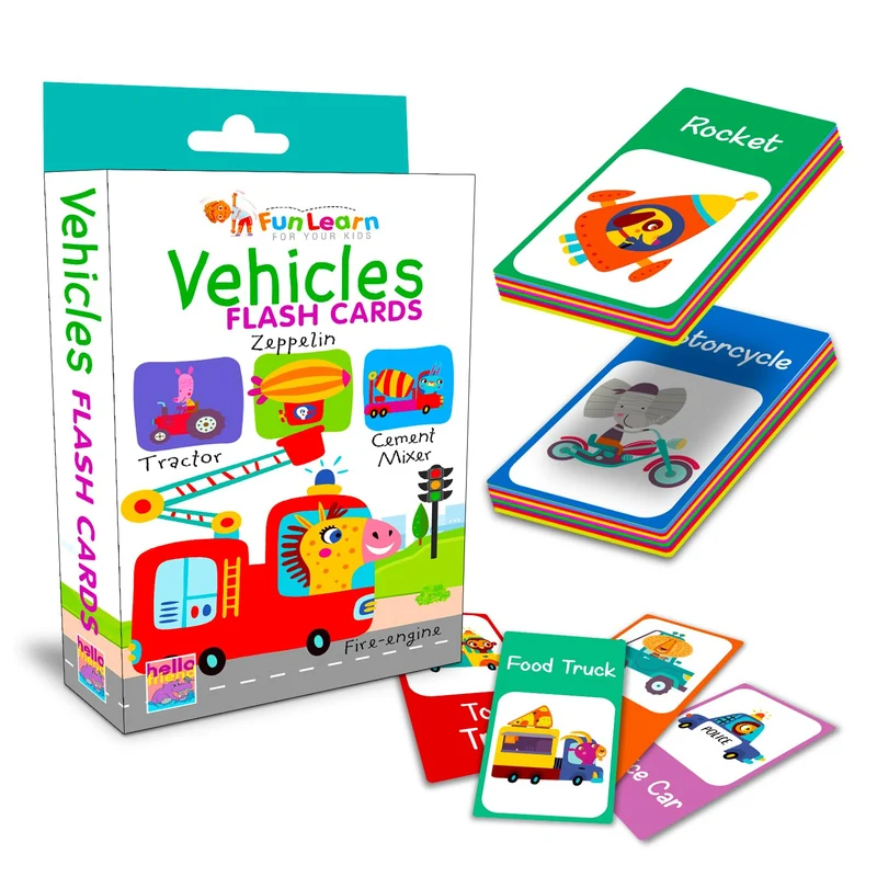 Vehicles Flash Cards